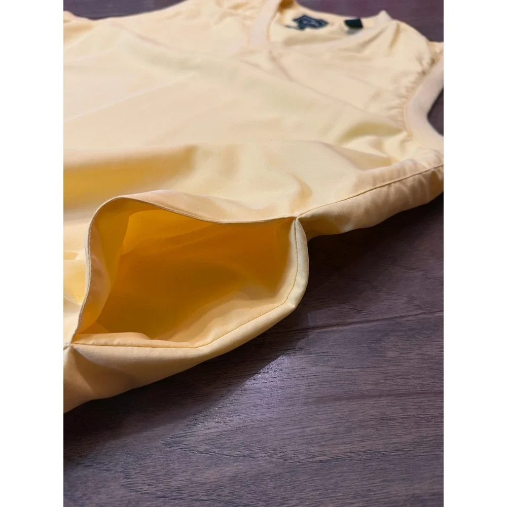 Bolle Golf Mens Yellow Windbreaker Vest V-Neck Water Resistant‎ Large RN91870